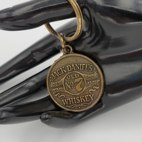Jack Daniels Accessories Jack Daniels Whiskey Vintage Brass Keyring